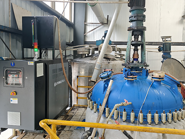 化肥生產搪瓷反應釜加熱油溫機